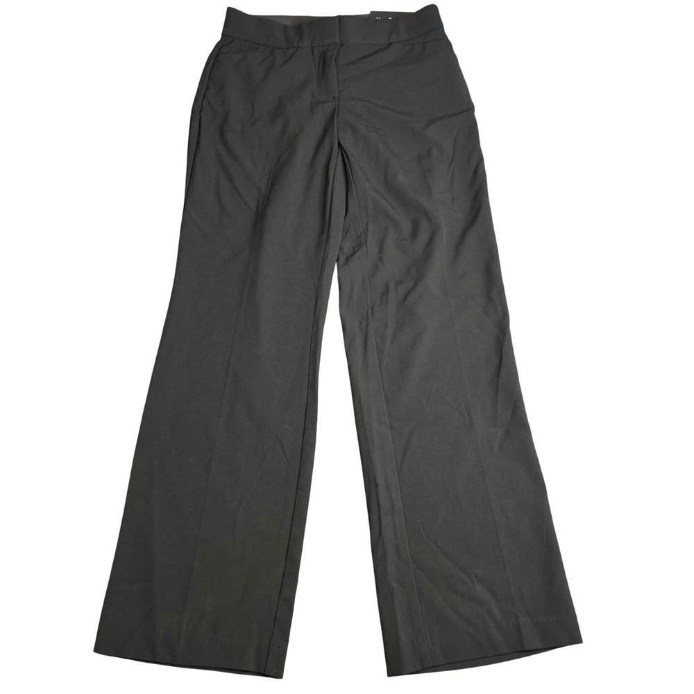 Kim Rogers Curvy Black Straight Leg Dress Pants Size 6 Average 248AS43KRR NWT